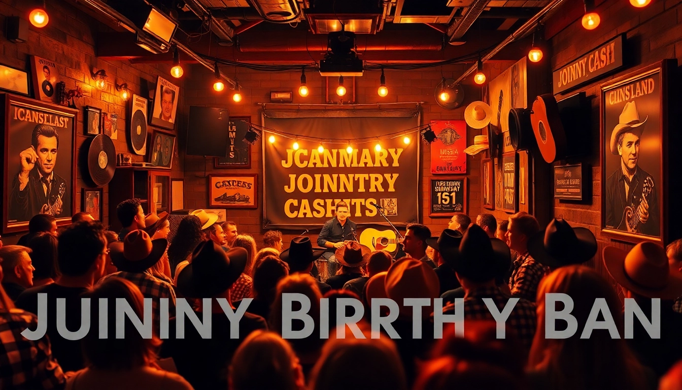 Experience the joy of JohnnyCashBirthday.com with vibrant live music and celebration.