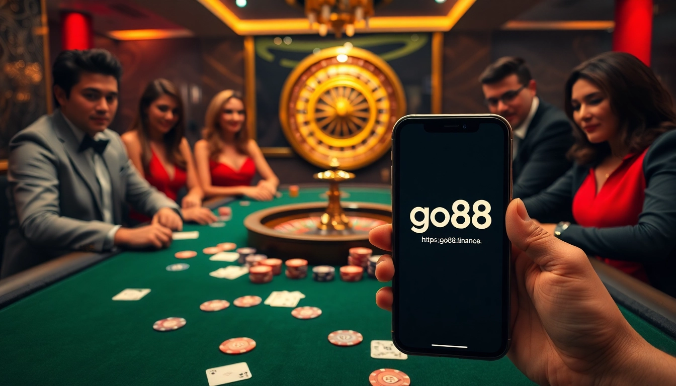 Action-packed gaming experience on https://go88.finance/ with vibrant casino tables and engaged players.